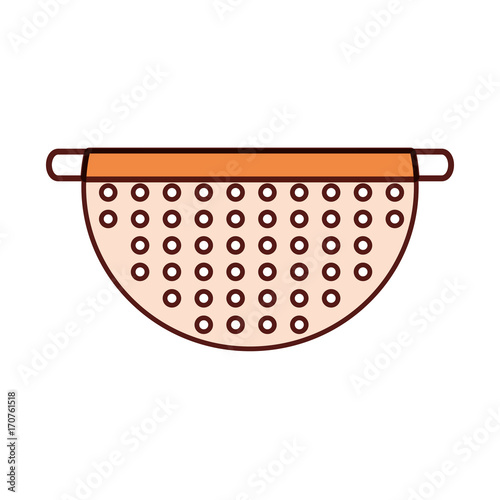 strainer icon over white background vector illustration