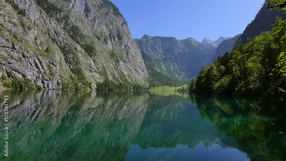 Obersee Lake in the Berchtesgaden National Park, Bavaria Obersee Lake in the Berchtesgaden National Park, Bavaria