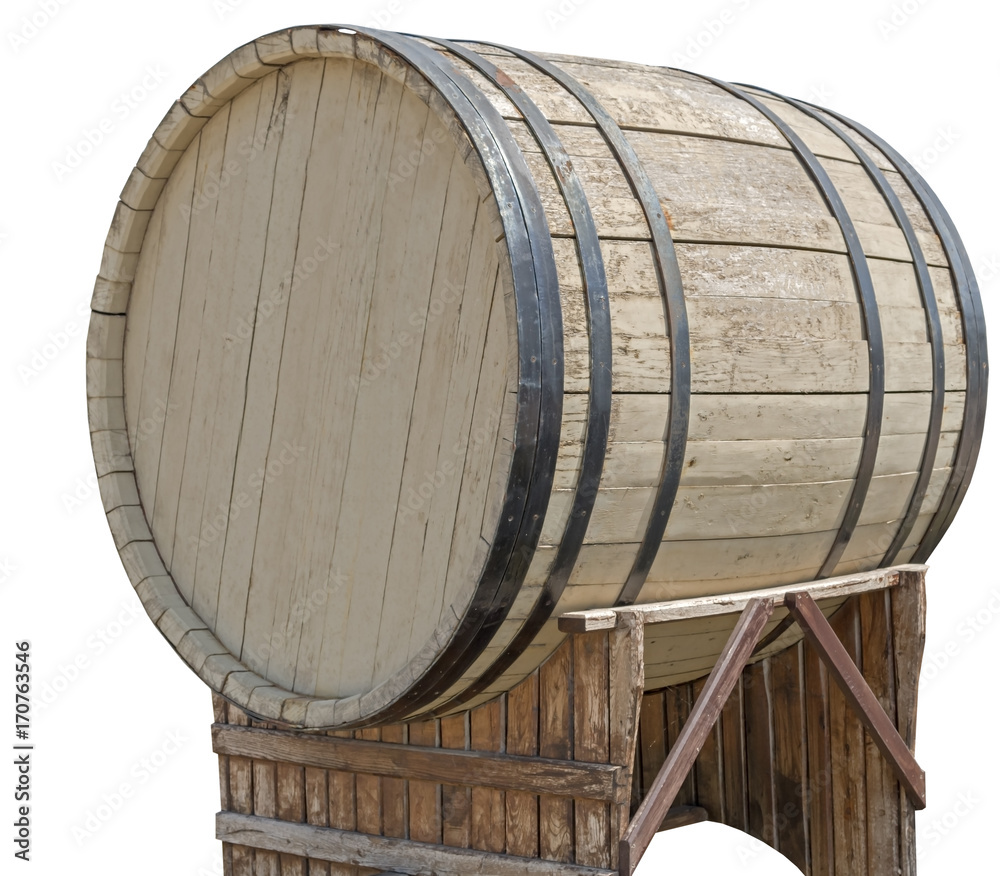 new barrel over white
