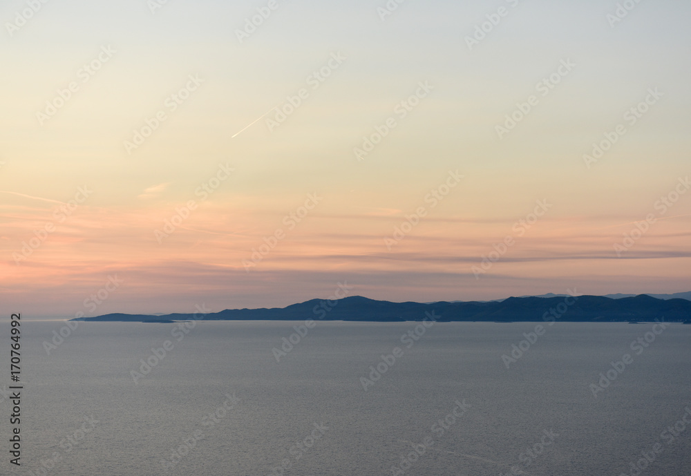 Sunset on Korcula Island, Croatia