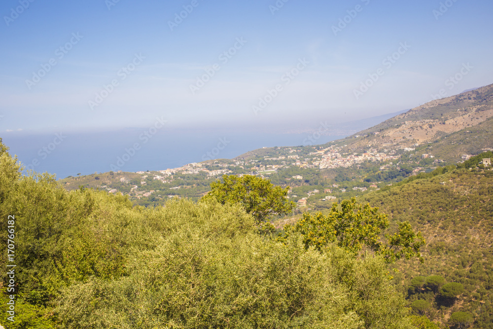 Vista panoramica della piana di Sorrento.