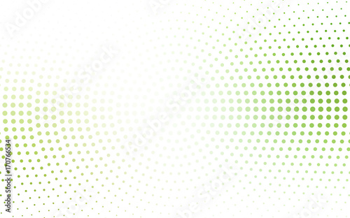 Light Green, Yellow vector banner set of circles, spheres.