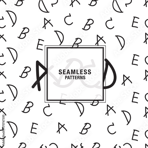 English alphabet Seamless