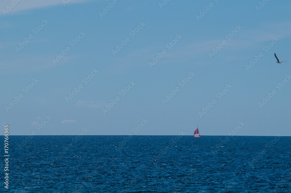 Fototapeta premium Sailboat on the Adriatic sea