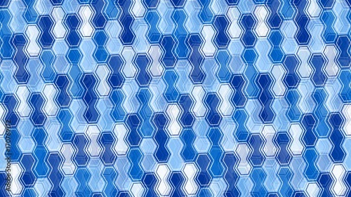 Seamless loop animation background with blue tiles