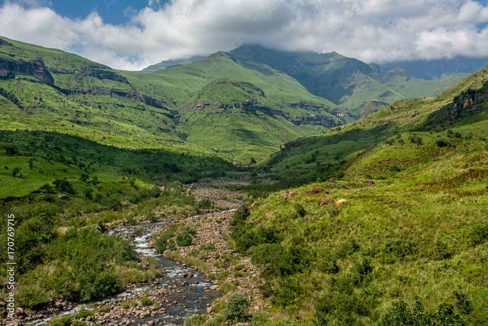 South Africa Drakensberg valley