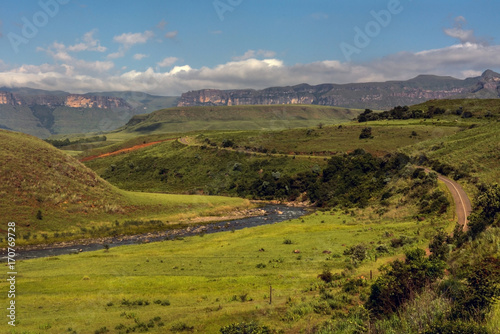 South Africa Drakensberg valley