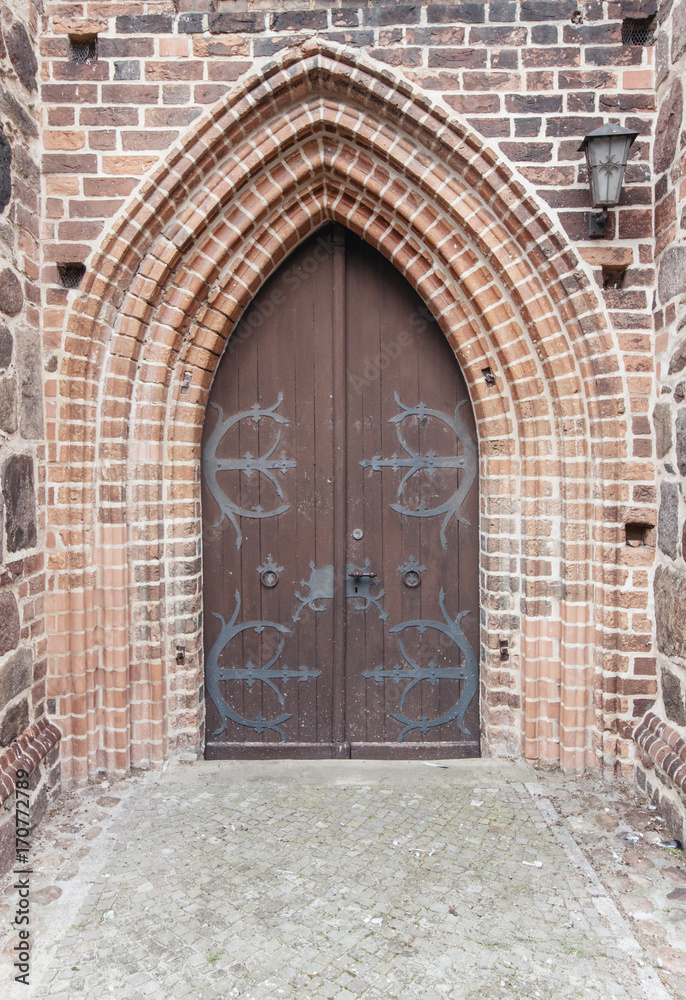medieval church door
