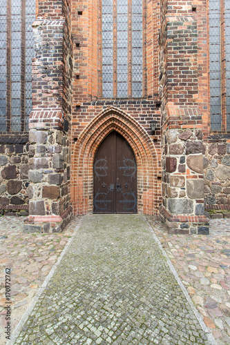 medieval church door  
