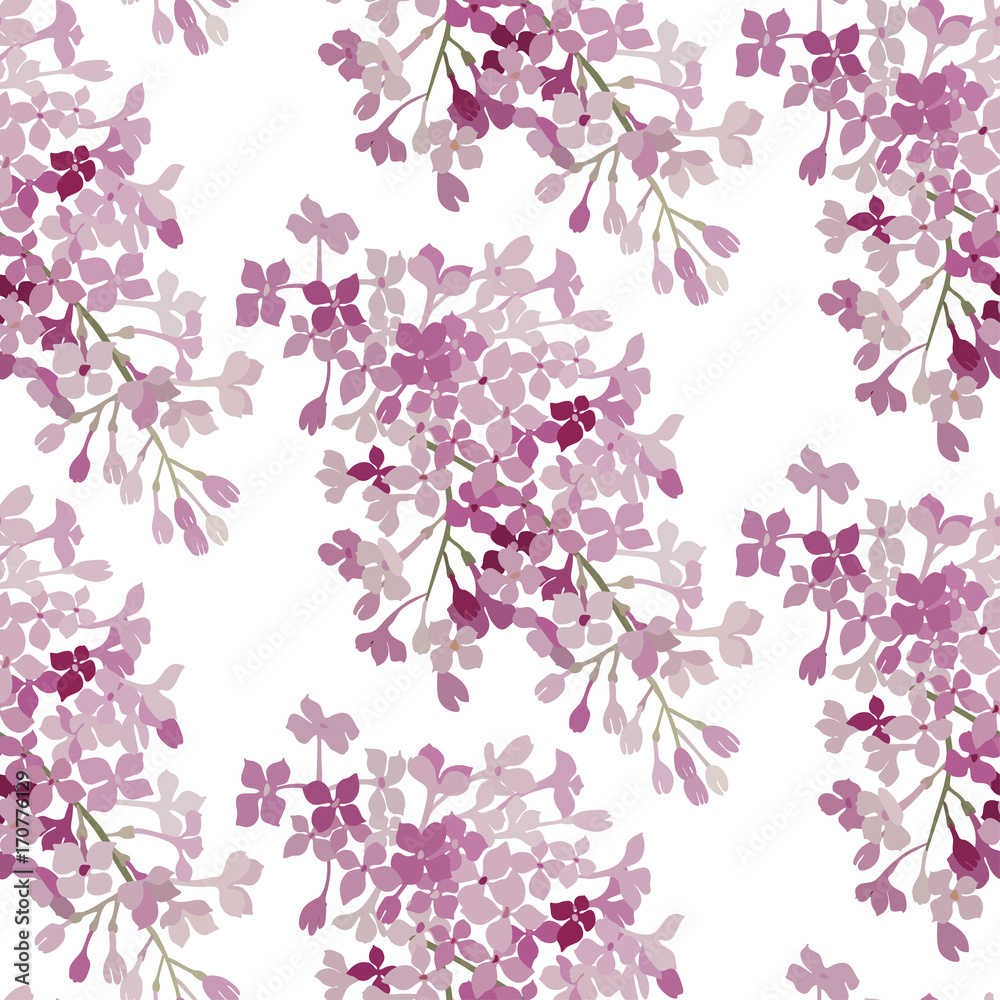 Seamless pattern. Pink flowers lilac. Vector background banner. Seamless pattern. Pink flowers lilac. Vector background banner.