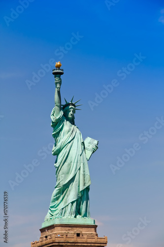 the Statue of Liberty  New York 