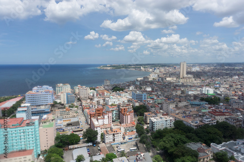 La Habana, Cuba, vista desde edificio alto. 