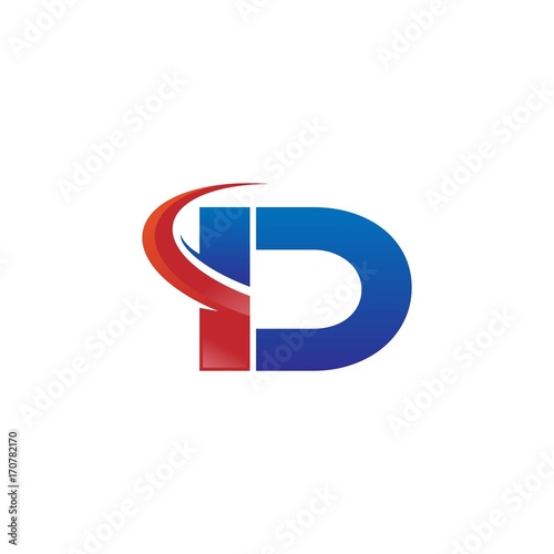 modern vector initial letters logo swoosh id red blue Free Download modern vector initial letters logo swoosh id red blue - GFXLoad