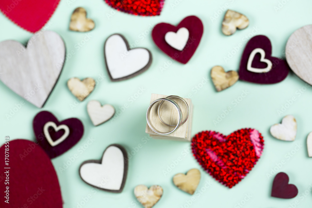 Wedding Rings and Hearts Wedding Rings and Hearts