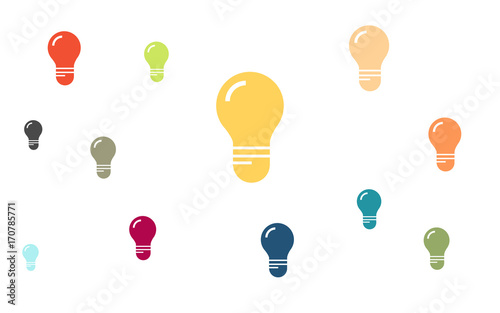 Viele bunte Glühlampen
