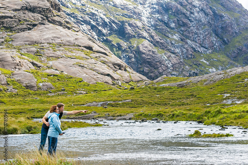 Couple at Isle of Skye, Scotland photo