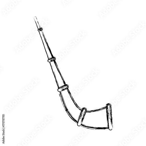 mate straw icon over white background vector illustration