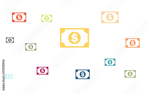 Viele bunte Banknoten - Dollar