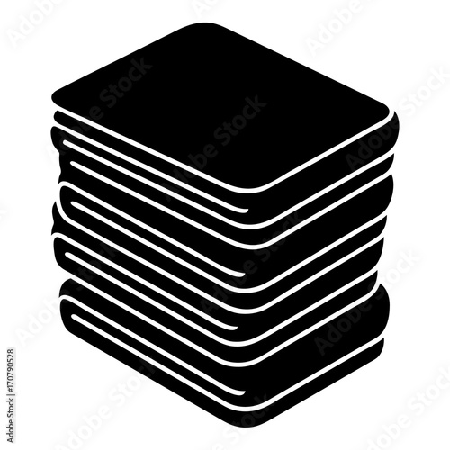 Arranged clothes icon, simple style