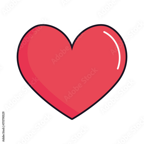 Free Download heart icon over white background vector illustration - GFXLoad