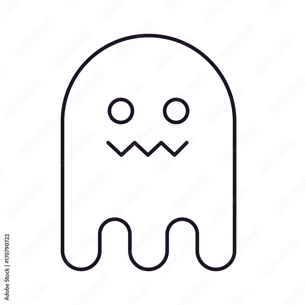 cartoon ghost icon over white background vector illustration cartoon ghost icon over white background vector illustration