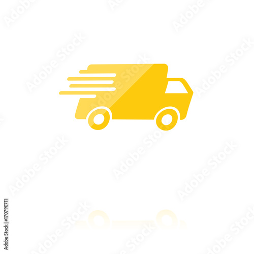 farbiges Symbol - Lastwagen