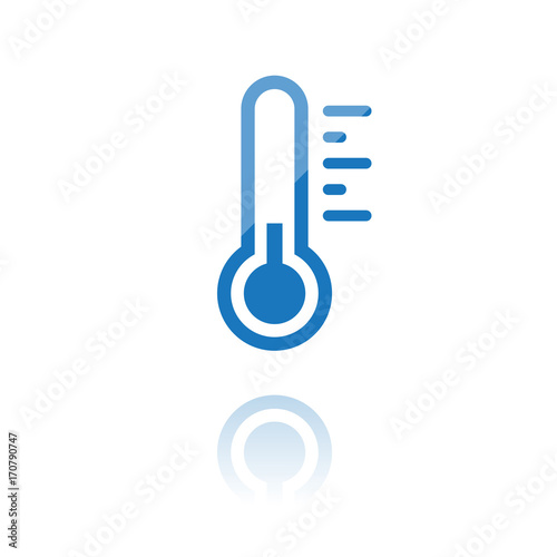 Reflektierendes Symbol mit Glanz - niedrige Temperatur
