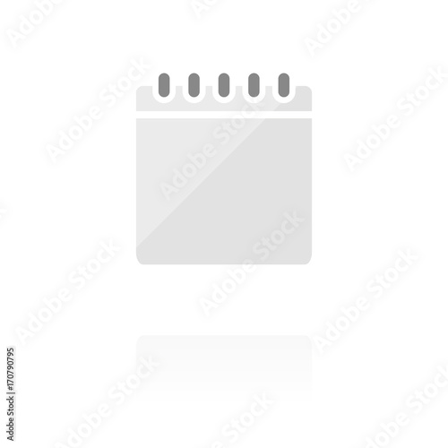 Reflektierendes Symbol mit Glanz - Notizblock quer