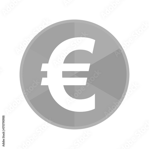Kreis Icon - Eurozeichen dick