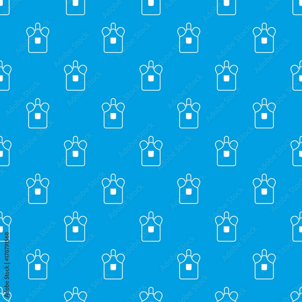 Blacksmiths apron pattern seamless blue Blacksmiths apron pattern seamless blue