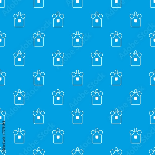Blacksmiths apron pattern seamless blue