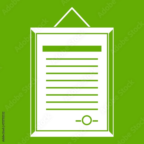 Sertificate icon green