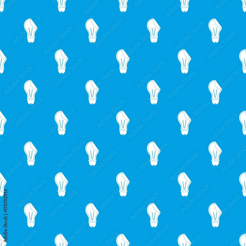 Bulb sticker pattern seamless blue Bulb sticker pattern seamless blue