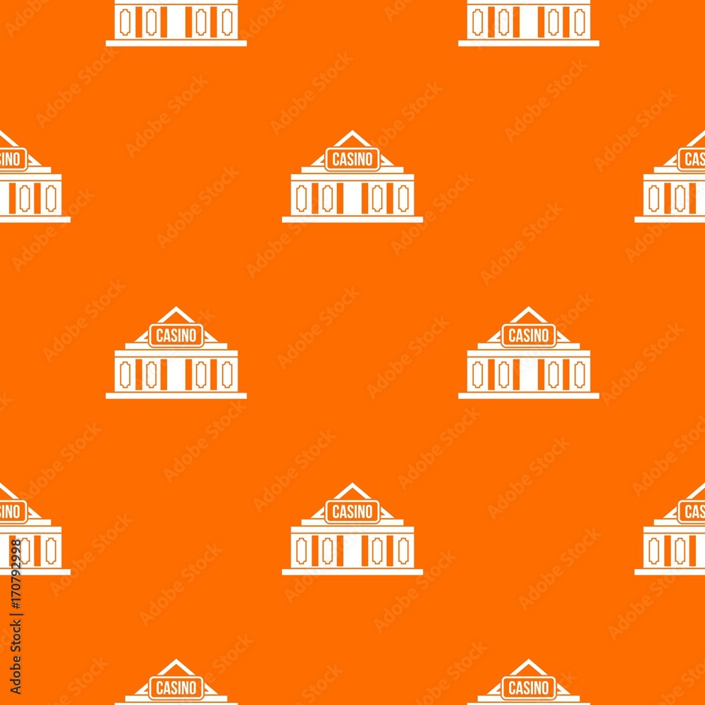 Fototapeta premium Casino building pattern seamless