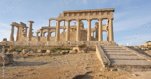Temple of Aphaia or Afea - On Aegina Island Saronic Islands Greece photo