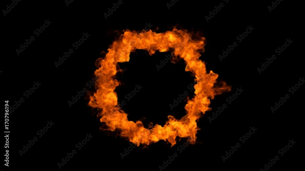 High Quality Isolated Ring of Fire element (top view), with alpha channel,start to finish, 60Fps, Easy to use, just place the clip over your footage. Ideal for visual effects & motion graphics.