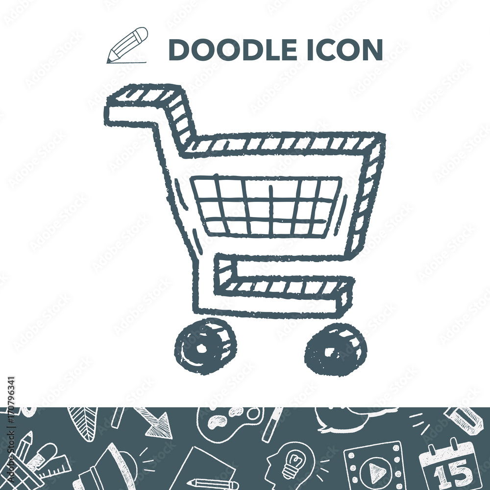 doodle shopping cart doodle shopping cart
