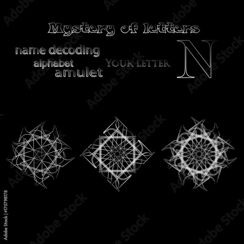 Secret of words, runes astrology personal amulet