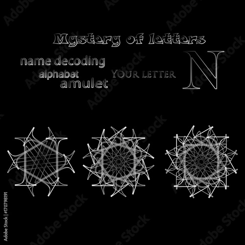 Secret of words, runes astrology personal amulet