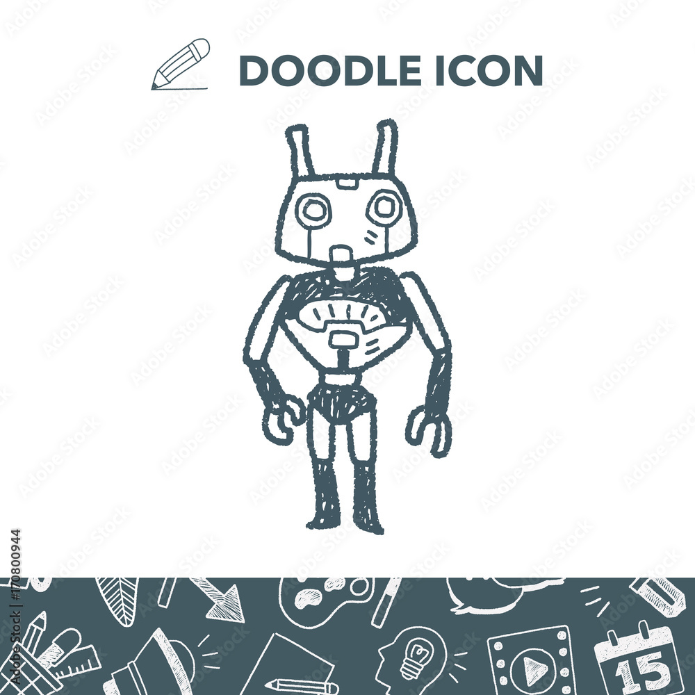 robot doodle robot doodle
