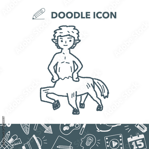 centaur doodle