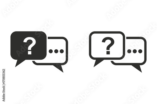 Answer vector icon.