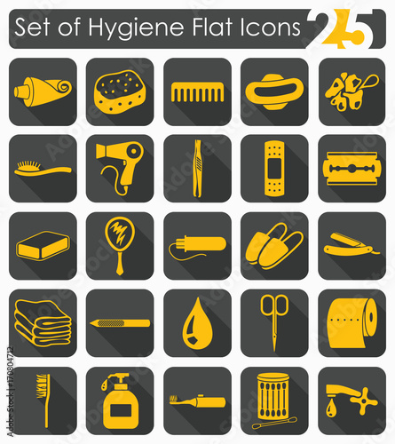 Set of hygiene icons