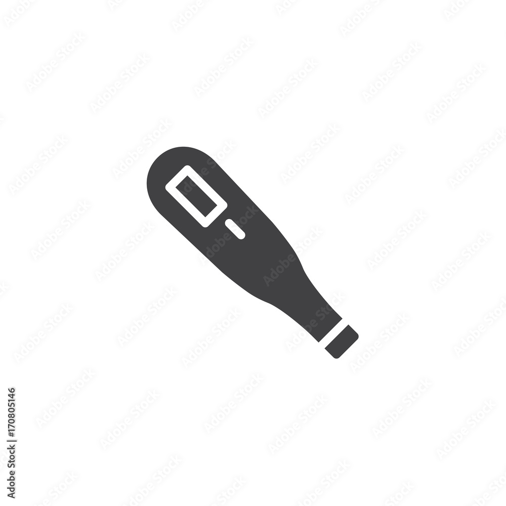 Thermometer icon vector, filled flat sign, solid pictogram isolated on white. Hot temperature symbol, logo illustration Thermometer icon vector, filled flat sign, solid pictogram isolated on white. Hot temperature symbol, logo illustration