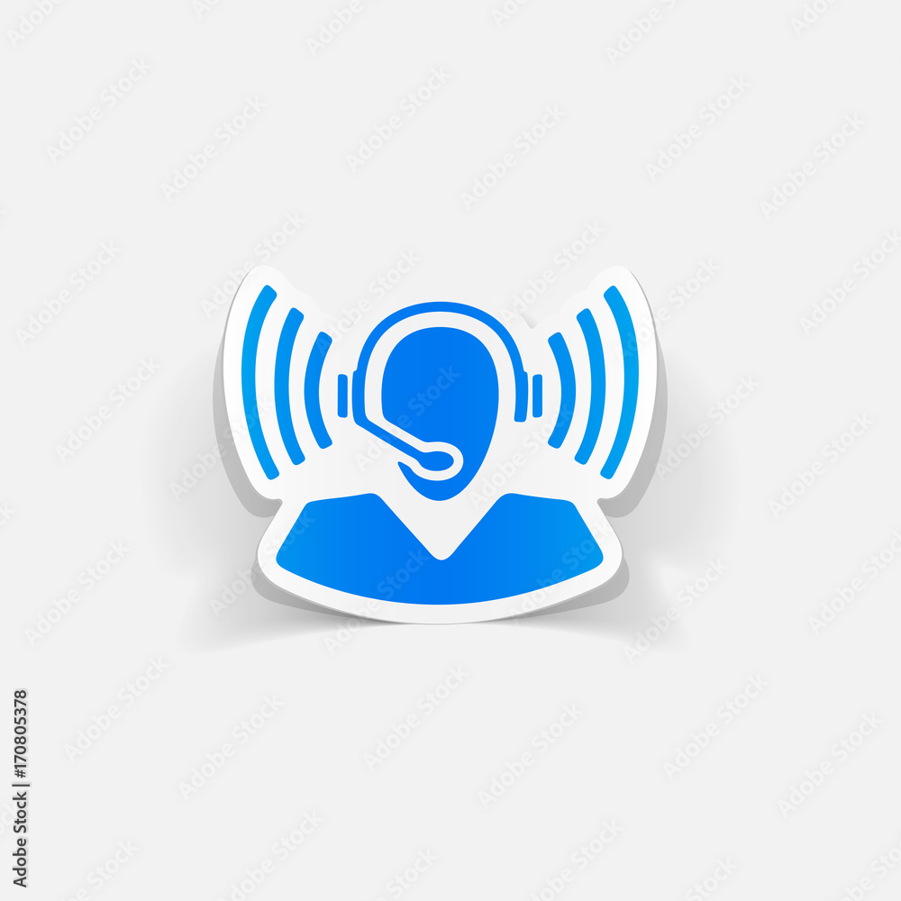realistic design element: call center realistic design element: call center