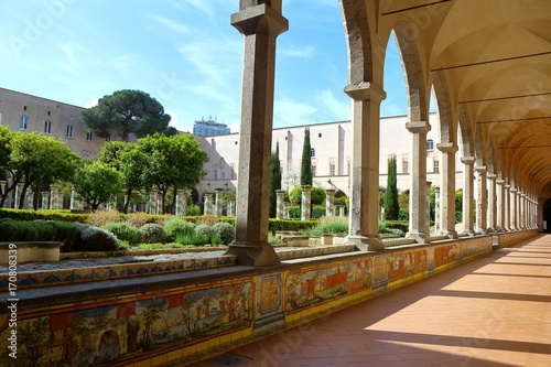 Santa Chiara cloister, Naples, Italy