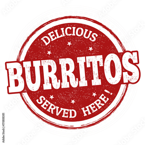 Burritos sign or stamp