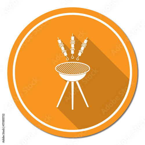 Grilled kebab icon