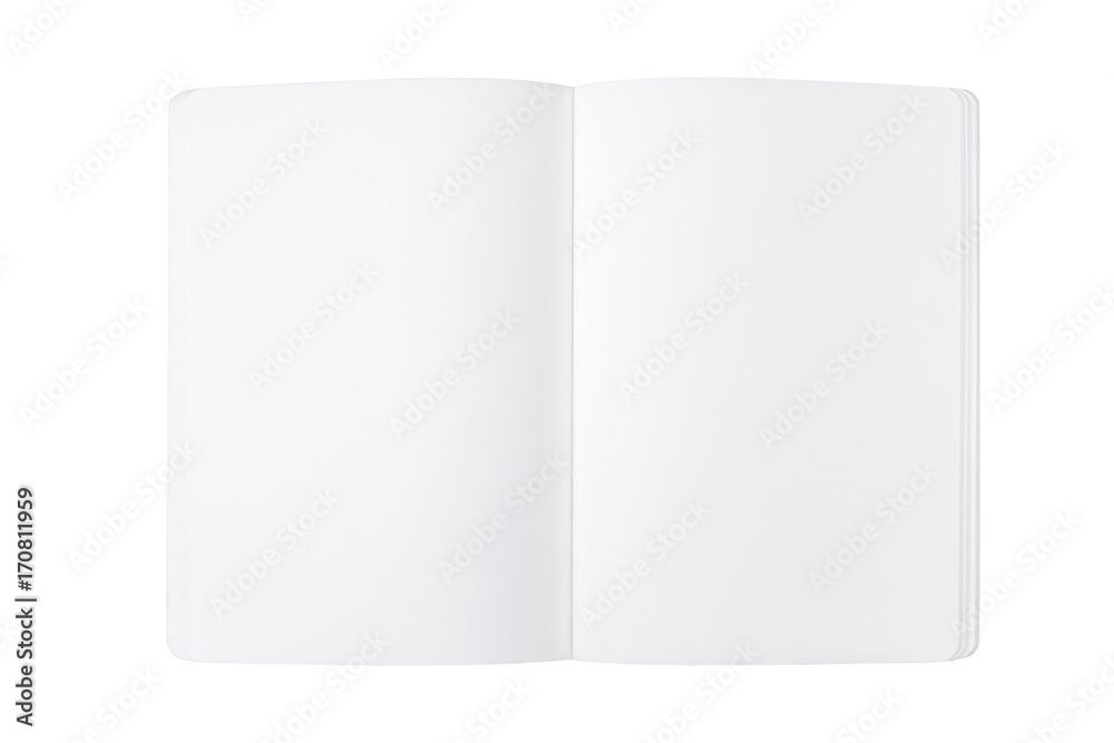 Blank note pad on white background Blank note pad on white background