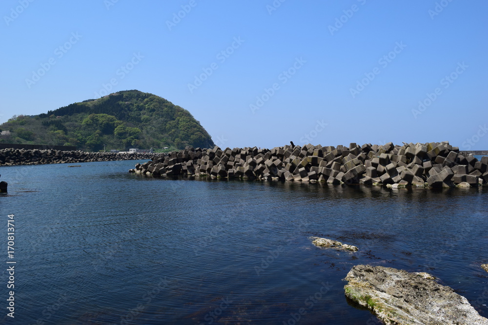 Fototapeta premium 消波ブロック